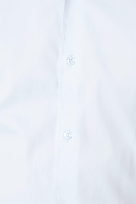 Blue Tailored Fit Long Sleeve Easy Iron Shirt - Image 5