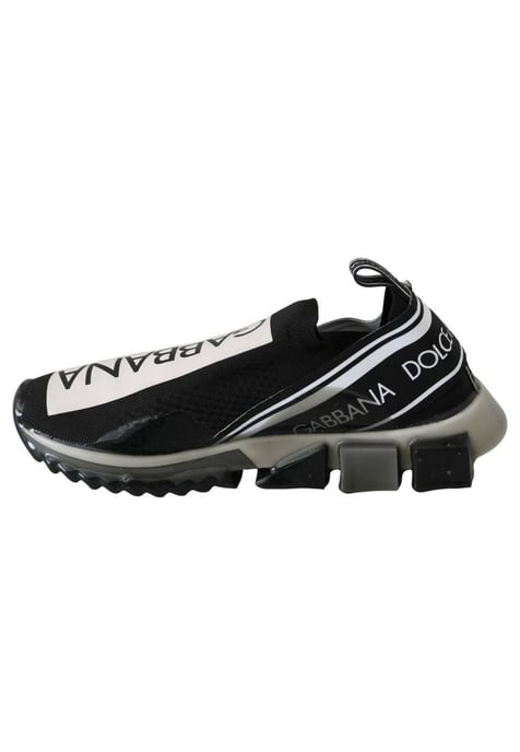 Dolce & Gabbana Herrmodell Svartvit SORRENTO Sport Stretch Sneakers - Image 3