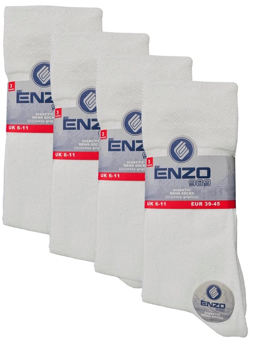 Enzo | 12 Pairs Mens Cotton Socks - Image 3