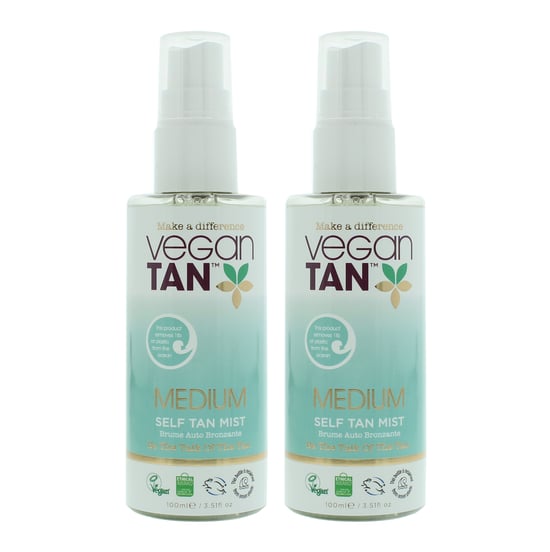 Vegan Tan Medium Self Tan Mist 100ml x 2