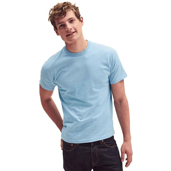 Fruit Of The Loom Heren Crew Neck Korte Mouw T-shirt-Zeeblauw (5 Pack) - Image 1