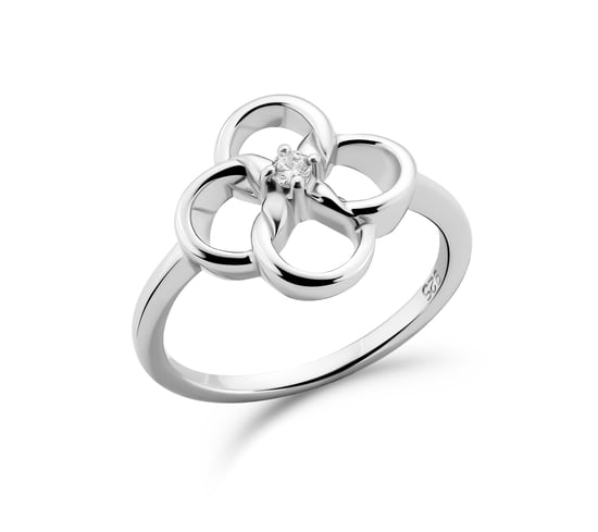 Orphelia 'Aida' Dames 925 Sterling Zilver Set: Ketting + Oorbellen + Ring - Zilver SET-7472 - Image 4