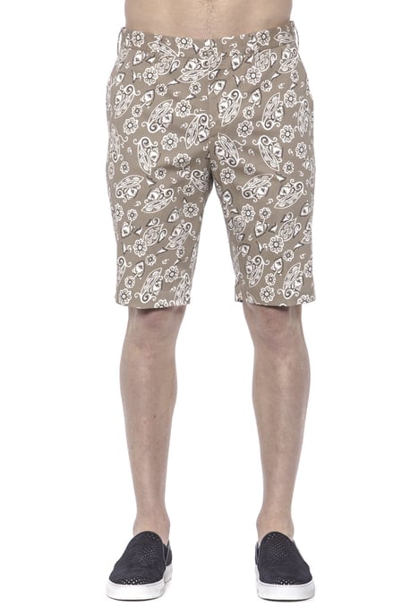 PT Torino Men's Beige Cotton Short