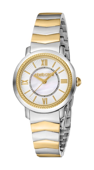 RC5L056M0085 Roberto Cavalli Women Quartz Stainless Steel Silver & White MOP Stainless Steel 5 ATM 30 mm - Image 1