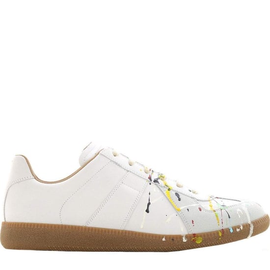 Maison Margiela Men's Painted Sneakers White