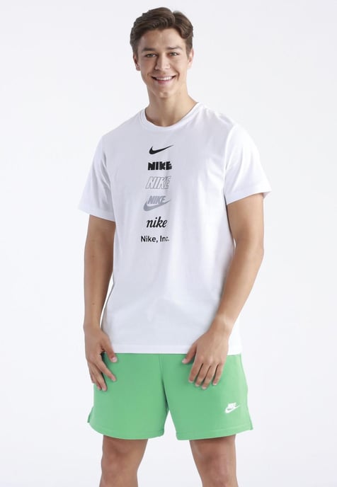 Nike Stack Logo Heren T-shirt in wit - Image 1