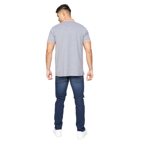Crosshatch Mens Cratmoore Polo Shirt (Mörkgrå Marl) - Image 4