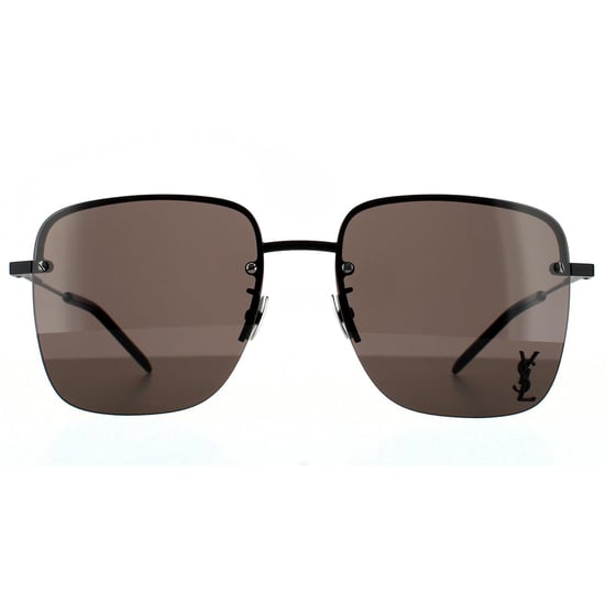 Saint Laurent Square Womens Black Grey Sunglasses - Image 1