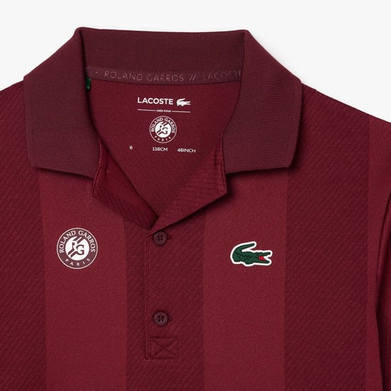 Boy's Lacoste Juniors Roland-Garros Edition Polo Shirt in Pink