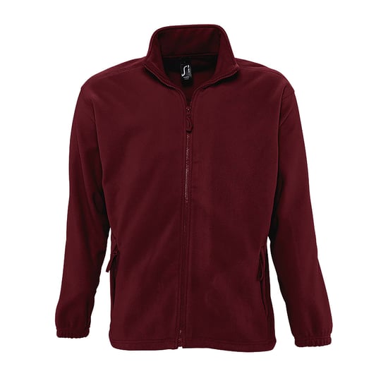 SOLS Mens North Full Zip Outdoor Fleece Jacket (Burgundy) - Image 1