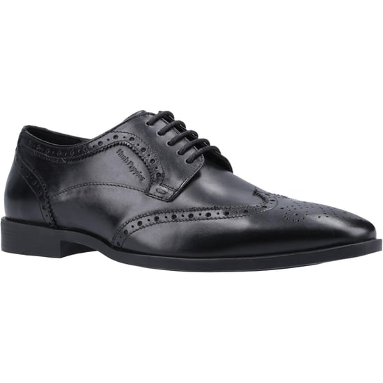 Hush Puppies Mens Leather Brogues (Black) - Image 1