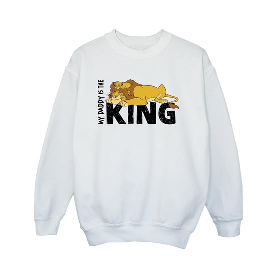 Disney Boys The Lion King Daddy Is King Sweatshirt (White)