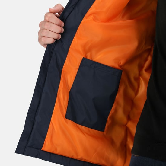 Regatta Mens Thermogen Heated Waterproof Jacket (Navy/Magma Orange)