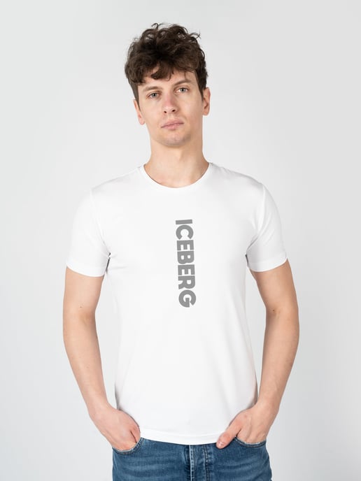 Iceberg T-Shirt C-Neck Men's White - Image 3