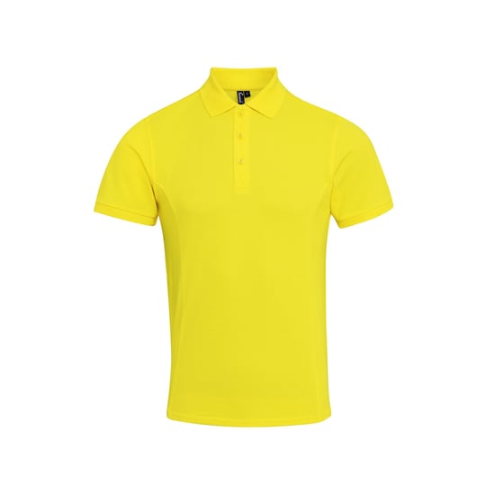 Premier Mens Coolchecker Plus Pique Polo With CoolPlus (Yellow) - Image 1