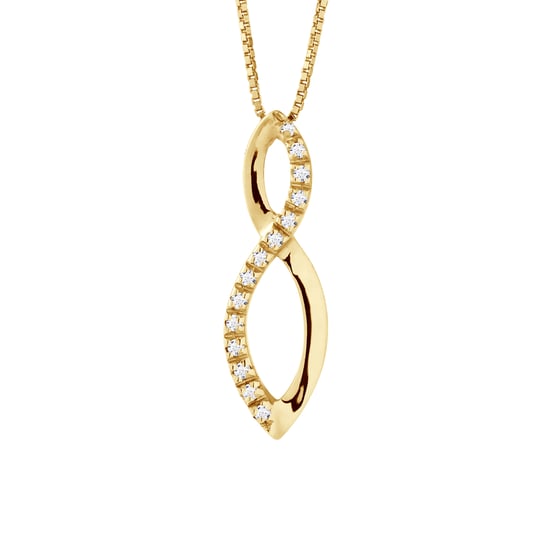 DIADEMA - Necklace with Diamonds - Yellow Gold