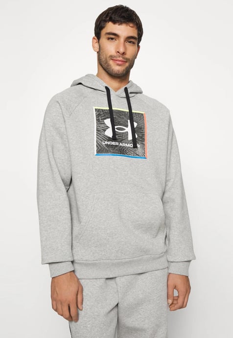 Under Armour Rivel grafisch trainingspak voor heren in grijs - Image 3