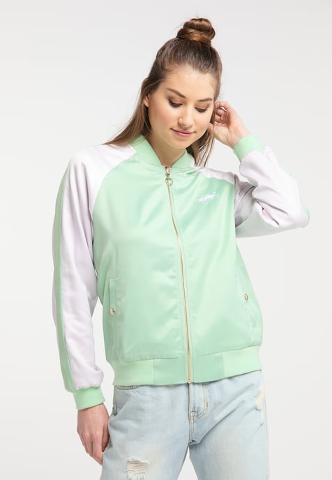 Mymo Omkeerbare jas Dames neo mint colorblock - Image 3