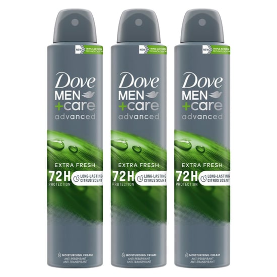 Dove Anti-Perspirant Men+Care Advanced Extra Fresh 72H Protection Deo, 200ml, 3pack
