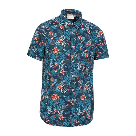 Mountain Warehouse Mens Tropical Floral Short-Sleeved Shirt (Navy)