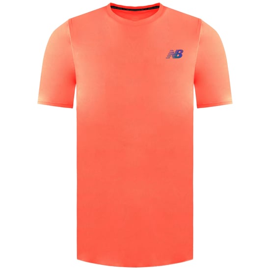 New Balance Q Speed Jacquard Mens Orange T-Shirt - Image 1