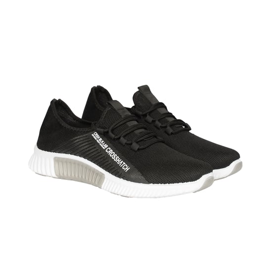 Crosshatch Mens Nimbus Trainers (Black) - Image 1