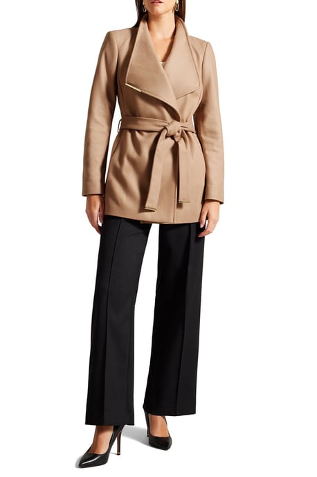 Rosess Belted Coat Camel - Image 1