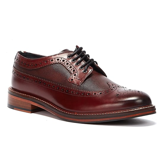 Ben Sherman Archie Brogue herenschoenen bordeauxrood - Image 2
