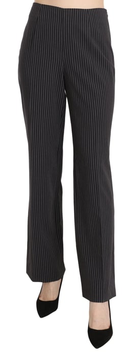 Striped Cotton Dress Trousers - Image 1