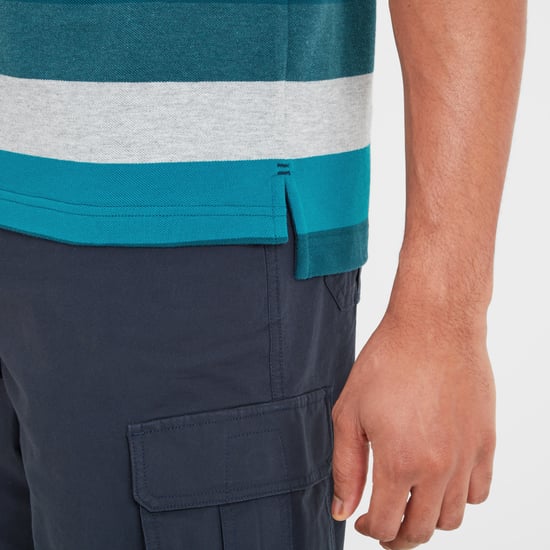 Flaxby Mens Polo Lagoon Blue