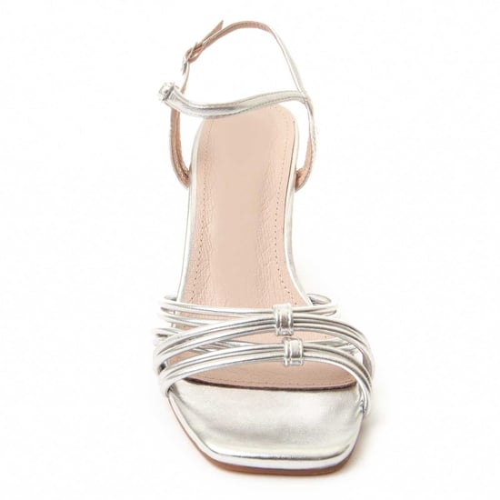 Montevita Heel Sandal Sanndal16 i Silver - Image 4