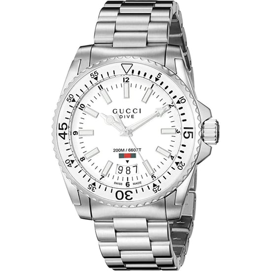Gucci - Duik RVS Horloge met Witte Wijzerplaat voor Mannen - Image 1