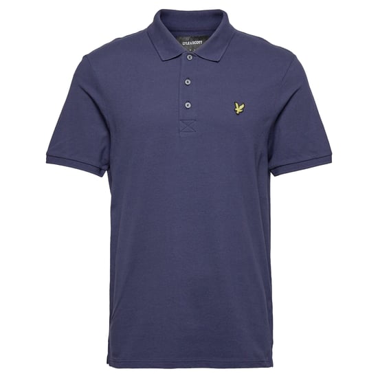 Lyle & Scott Plain Polo Shirt in Navy - Image 1