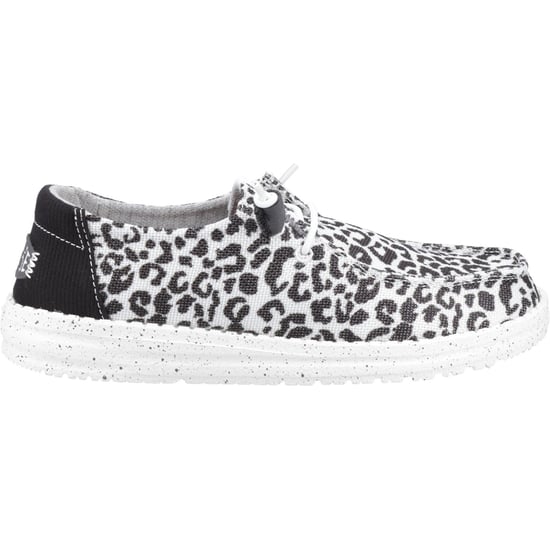 HEYDUDE Wendy Leopard Cotton Blend zwart/grijze damesschoenen - Image 5