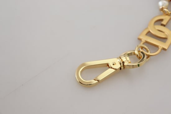 Dolce & Gabbana Women's Gold Tone DG Logo Waist Chain Belt