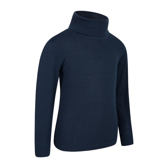 Mountain Warehouse Childrens/Kids Talus Roll Neck Long-Sleeved Top (Navy)