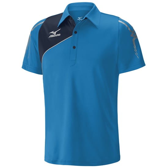 Mizuno DryLite Mens Blue Polo Shirt