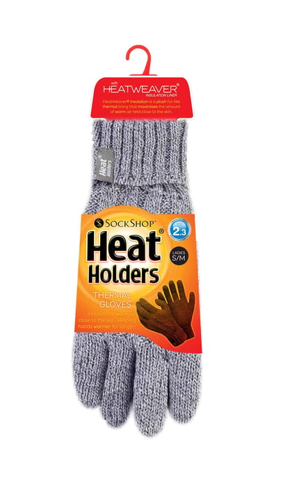 Heat Holders - Womens Cable Knit 2.3 tog Gloves for Winter - Image 2