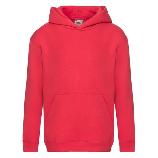 Fruit of the Loom Sweatshirt met capuchon voor kinderen/Kinderen (Rood) - Image 1