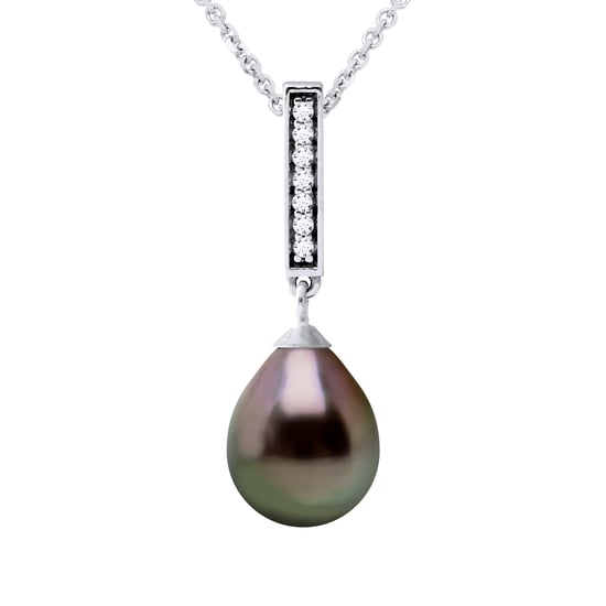 DIADEMA - Necklace - Tahitian Pearl - Silver