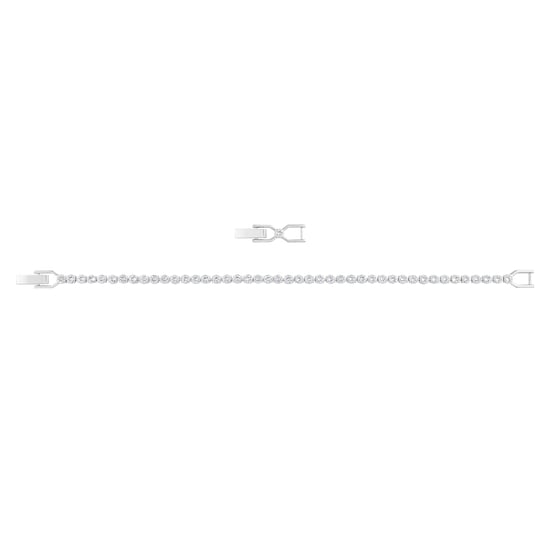 Swarovski 'Emily' Women's Base Metal Bracelet - Silver 1808960