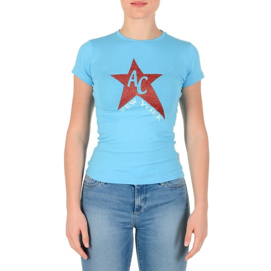 Andrew Charles By Andy Hilfiger Womens T-Shirt TS501 03 1002 Tarana Azure