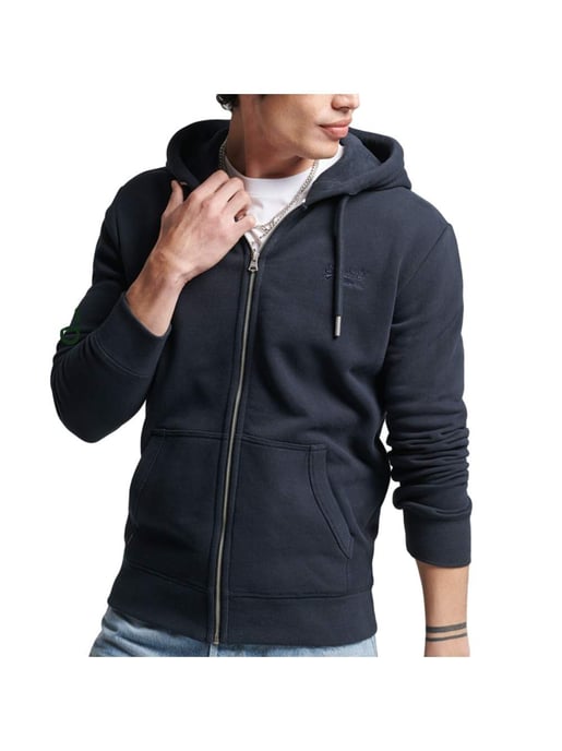 Superdry Organic Cotton Vintage Logo Embroidered Zip Hoodie