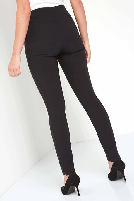 Zip Detail Stretch Trouser