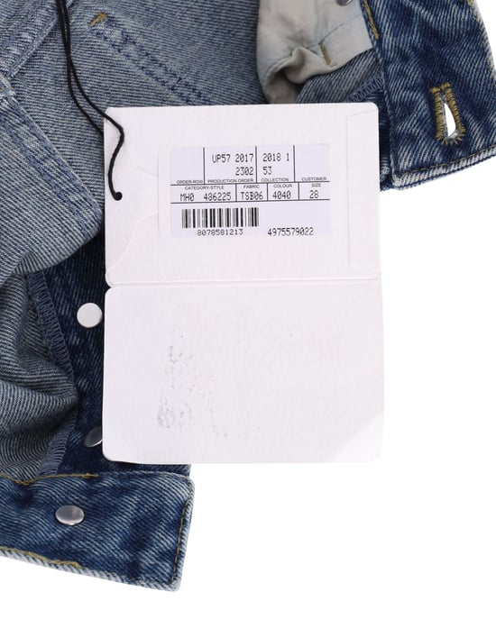Balenciaga Slim Fit Versleten Jeans in Blauw Katoen - Image 5