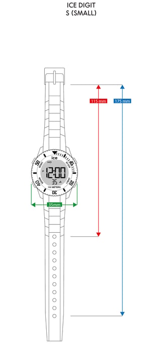 Ice Watch Ice Digit - Red Gold Kind Horloge Rood 021620 - Image 5