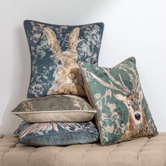 Evans Lichfield Avebury Bee Piped Feather Filled Cushion