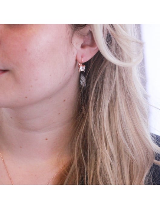 Enkel fyrkant : Roséguld och kristall - Image 6