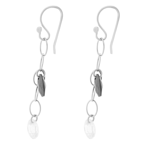 Orphelia Dames 925 Sterling Zilver Dangle Oorbellen - Zilver ZO-5729/1 - Image 1