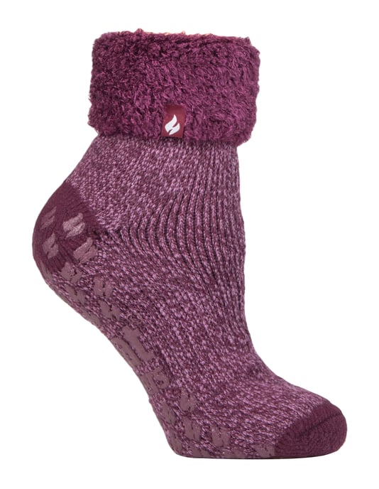 Heat Holders - Non Slip Bedsokken voor dames - Rose / Mauve (Queenstown) - Image 1
